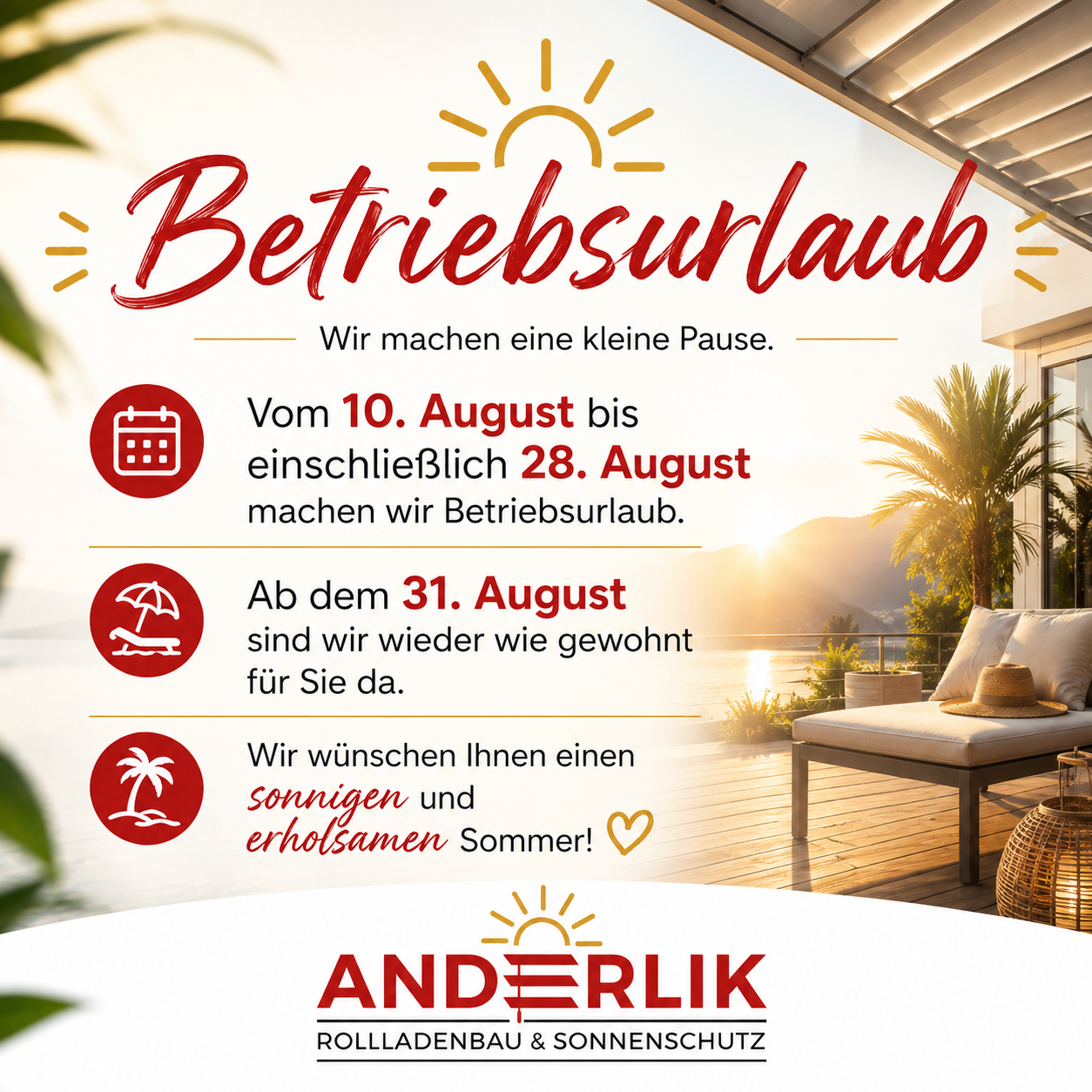 Betriebsurlaub